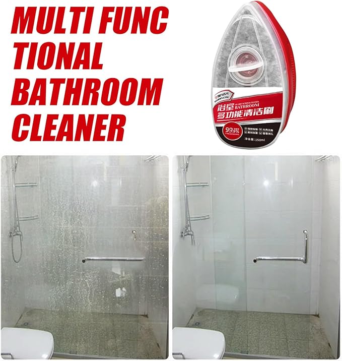 Bathroom Cleaner Brush, Ergonomic Design, 150ml, Kitchen Sink Scrubber, Home Maintenance Brush, Effective Cleaning, for Wall, Sink, Toilet, Kitchen Daily, Apartment, Home, Hygiene, Maintenance
