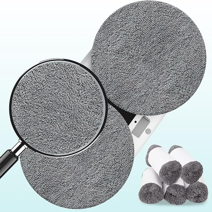 12 Pieces Microfiber Replacement Pads for X1 Window Cleaners, Reusable, Machine Washable (12)