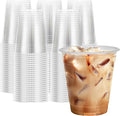 12 oz Clear Plastic Cups, 300 Count Disposable Coffee Cups No Lids, 12 Ounce Cold Plastic Party Cup Bulk, PET Clear Cup for Iced Coffee, Smoothie, Cold Beverage