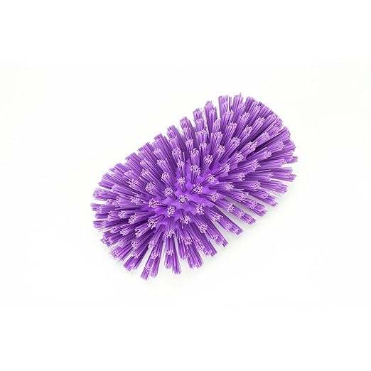 SPARTA Tank and Kettle Scrub Brush Heavy-Duty Tile Brush, Color-Coded and Handle Compatible (Sold Separately) for Optimal Access In Spacious Containers, Plastic, 5.5 X 9.5 Inches, Purple