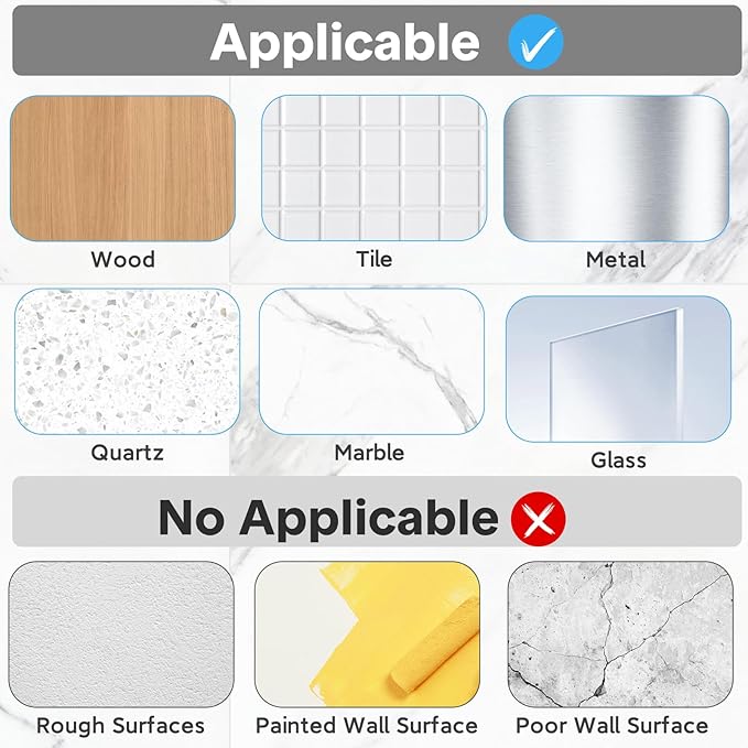 Lsnisni 12 Pack Adhesive Replacement, Strong Adhesive Hooks, Waterproof Adhesive Strips, No Drilling, for Bathroom Storage Shelves and Kitchen Racks