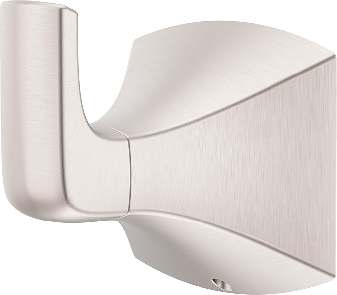 Pfister Bruxie Towel Hook, Bathroom Towel Hook, Wall-Mounted, Screw-in, Spot Defense Brushed Nickel Finish, BRHBIE0GS