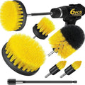 Drill brush accessory set, electric cleaning scrub brush suitable for drill bits, extended accessories, multi-purpose bathrooms, automotive details, carpets, tile grout, kitchen sinks, corners (6PCS)