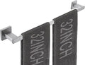 LANC 32-Inche Long Towel Bar for Bathroom Wall Mounted Brushed Nickel Bath Towel Rack Stainless Steel 80CM Towel Rod for Kitchen Square Towel Holder Towel Rail Towel Hanger, A9010BN-L8
