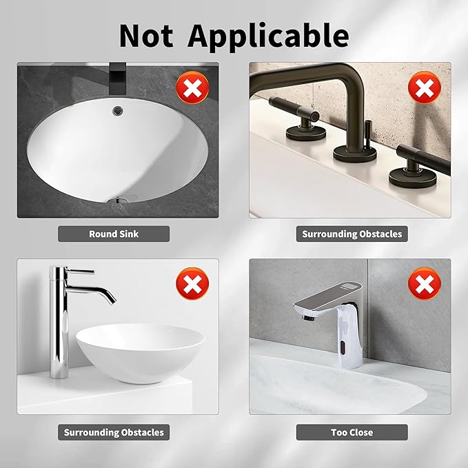 WAFT YEARN 17X5 Inch Silicone Durable Faucet Mat Kitchen Sink Splash Guard Draining Protector Tray Liner Absorbent Protective Counter Accessories For Sink Kitchen Bathroom Laundry Room Bar & RV Grey