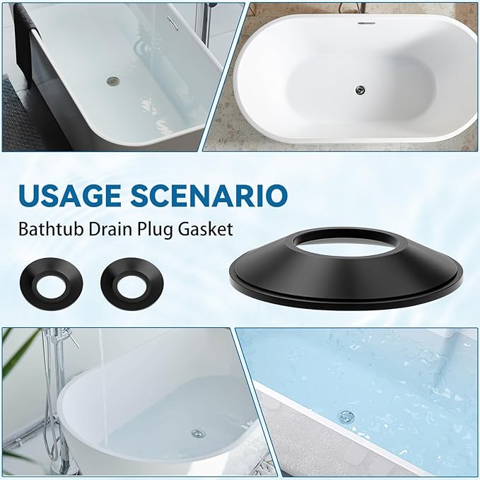 829-484 Tub Stopper Gasket for Pop-up Bathtub Drain Plugs for Tub Drain Assemblies Replaces Gasket