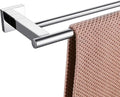 Miyili Bathroom Double Towel Bar 30-Inch Stainless Steel Bath Hand Towel Rack Wall Mount Polished Finish, A02C75B