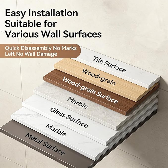 Triangle Suction Cup Shower Caddy, Corner Shower Shelves No Drilling, Upgrade Suction Cup Shower Organizer with Towel Bar & Hooks, Heavy-Duty Strong Hold (Gray, 1pc)