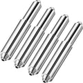 Shappy 4 Pcs Universal Toilet Paper Holder Replacement Rod Spring Loaded Plastic Retractable Paper Replacement Rod Toilet Tissue Roll Holder Insert for Bathroom Home Fixture Accessories (Silver)