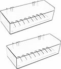 Cq acrylic Bathroom Shower Shelf Organizer Rack,Adhesive Shower Organizer for Bathroom Storage&Home Decor&Kitchen,Wall Shower Caddy Shelf Non Drilling Adhesive and No Damage Wall Mount,2 Pack Clear