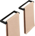 Alise Bath Towel Bar,Wall Mount Towel Holder Towel Rack Towel Hanger for Bathroom Lavatory,8 Inch SUS304 Stainless Steel Towel Rail,Matte Black 【2-Pack】