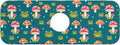 Faucet Draining Mat For Kitchen Sink, Red Mushroom Frog Diatom Mud Absorbent Drain Pad For Bathroom Kitchen Sink Splash Guard Drying Mat