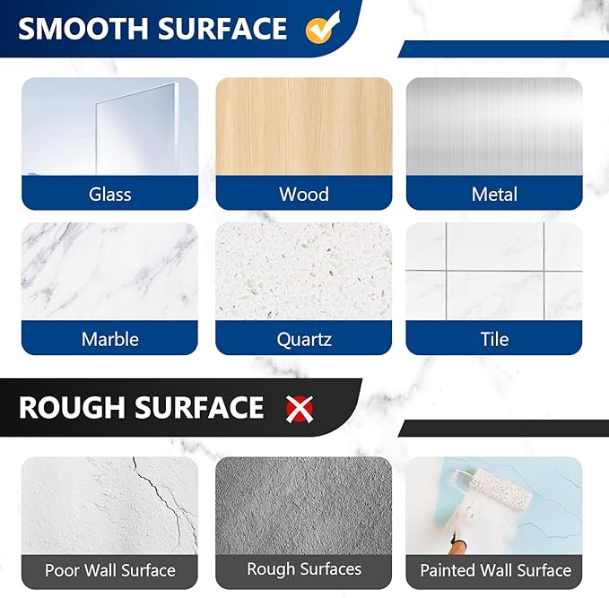 4 Pack Shower Shelf Adhesive Replacement, No Drilling Transparent Adhesive Hooks Stickers, Strong Wall Hook Strip for Shower Caddy Basket and Bathroom Shelf, Kitchen Racks (3 Hooks)