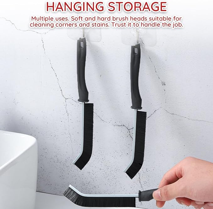 10 Pack Crevice Cleaning Brush Set, Multi-Purpose Hard Bristle Grout Brush for Bathroom Kitchen Tiles, Dish Brush for Household Cleaning, Grout Cleaner Brush for Tight Spaces and Corners