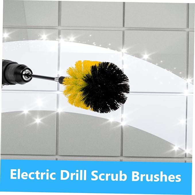 6pcs Electric Drill Brush Cleaning Scrubber Electric Scrubber Electric Cleaning Brush Scrubber Brushes Power Scrubber Cleaning Brush Rotary Drill Brush Power Scrubber Brushes Tool Brushes (Colo