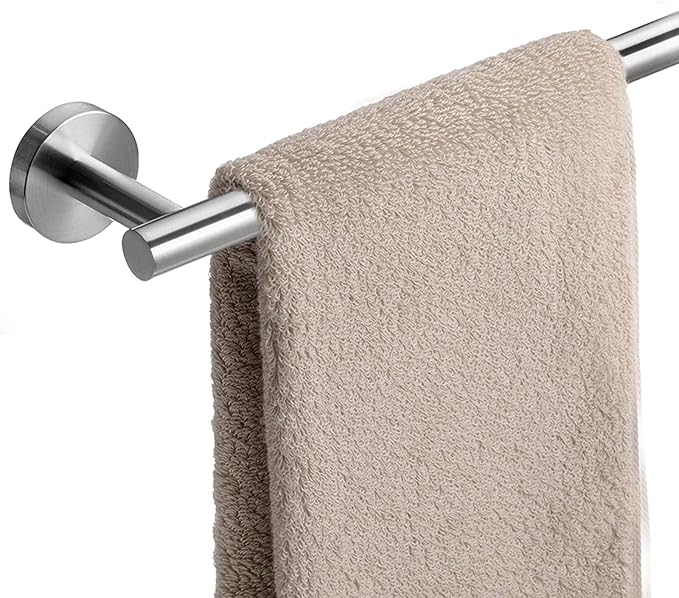 Bath Towel Bar, 20 Inch Towel Racks for Bathroom Wall Mounted, Heavy Duty Bathroom Towel Holder Organizer, Stainless Steel Modern Home Decor Towel Rod, Brushed Nickel