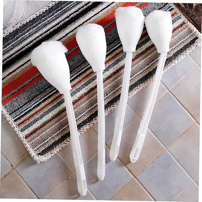 Zerodeko 5pcs Soft Bathroom Cleaning Brush for Efficient Bathtub and Toilet Cleaning Compact Design for Spaces Household Cleaners