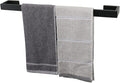 TocTen Bath Towel Rack - Square Base Thicken SUS304 Stainless Steel Towel Bar for Bathroom, Bathroom Bar Accessories Towel Rod Heavy Duty Wall Mounted Towel Holder (Matte Black, 20 Inch)