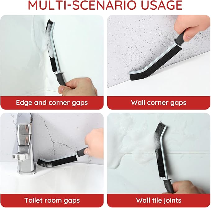 10 Pack Crevice Cleaning Brush Set, Multi-Purpose Hard Bristle Grout Brush for Bathroom Kitchen Tiles, Dish Brush for Household Cleaning, Grout Cleaner Brush for Tight Spaces and Corners
