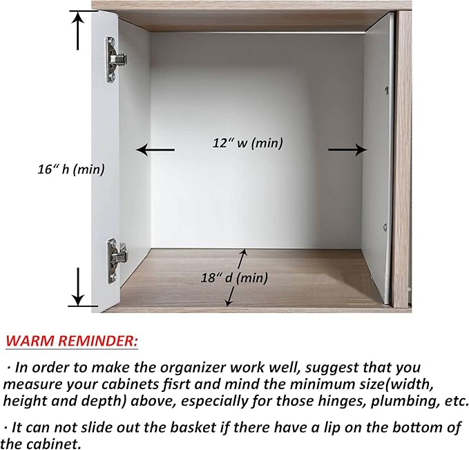 HANKEY Pull Out Cabinet Organizer Under Sink 2-Tier Slide out Shelves and Storage for Kitchen Bathroom Pantry Organization Sliding Pull-out Home Organizers,Metal,Black