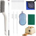 Toaster Cleaning Tools Set, Toaster Cleaner Brush, Toaster Accessories, Suitable for All Types of Toasters（17 Pcs）