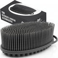 Avilana Premium Silicone Body Scrubber - 8 Years Trusted Since 2017 - SGS Certified Food Grade Dual Sided Bath Brush, Quick-Dry Exfoliating Loofah Alternative, Massage Brush Sensitive Skin Women Men