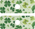 Green Natural St Patrick Clovers Kitchen Sink Splash Guard Faucet Mat Diatomite Absorbent Pad for Bathroom RV 14.7x5.4in 2PCS water