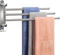 Adjustable Bathroom Towel Rack JSVER SUS304 Stainless Steel Towel Rack with Adjustable Arms (Silver, 3 Arms)