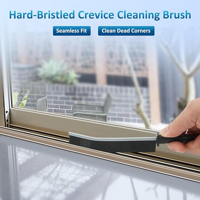 4Pcs Multifunctional Crevice Cleaning Brush Tool - Crevice Cleaning Brush - Hard Bristle Crevice Cleaning Brush - Bathroom Crevice Brush - Grout Cleaning Brush
