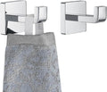 JQK Bathroom Towel Hook Chrome, Coat Robe Clothes Bath Wall Hooks for Kitchen Garage SUS 304 Stainless Steel Thick 0.8mm, 2 Pack Polished Chrome, TH250-CH-P2