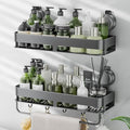 ONXE Shower Caddy Suction Cup,2 Pack Extra-Strong Suction Shower Shelves,No Drilling Rustproof Organizer for Bathroom,Kitchen,Home Decor,Reusable Bathroom Storage with Large Capacity(15.7 inch)