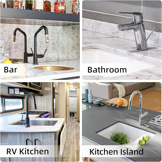 LOPNUR Faucet Mat for Kitchen Sink Protectors, 29 Inch Extra Long Kitchen Sink Splash Guard Behind Faucet, Cuttable Bathroom Water Splash Guard with Super Absorbent Diatomite Fast Drying, Grey