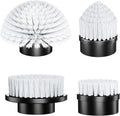 4 Replaceable Brush Heads for Uaoaii 21V Electric Spin Scrubber, Cordless Shower Scrubber Replacement Brushes for Bathrooms, Kitchens, Floors, Tiles, Tubs Cleaning