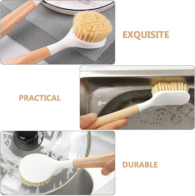 3pcs Craftsmanship Kitchen Brush Grout Scrubber Dish Scrub Tub Scrubber Wire Brush