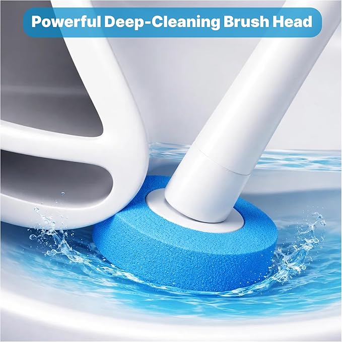 CiLoN Wall-Mounted Disposable Toilet Brush Kit and Sponge Head Refills. (24pcs Refill Heads)