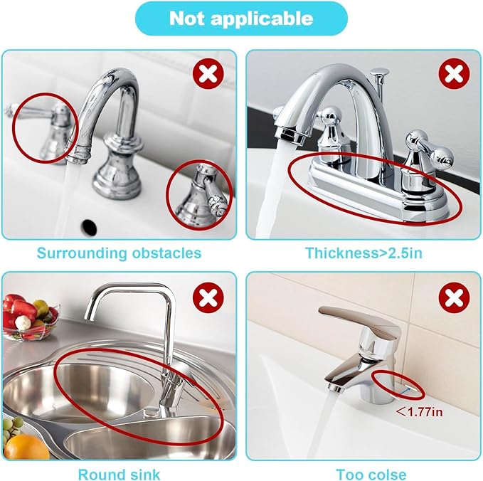 Kitchen Faucet Splash Mat, 24 inch Silicone Sink Splash Guard Drying Mat, Faucet Handle Drip Catcher Tray for Kitchen Sink & Bathroom Counter