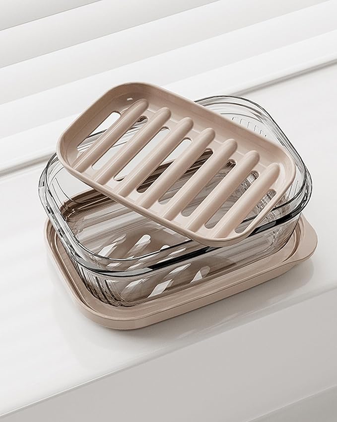 Travel Soap Case, Leakproof Soap Container with Lid, Portable Bar Soap Holder for Traveling, Transparently Soap Dishes for Bathroom, Shower, Gym, School, Camping, Vacation, Outdoor