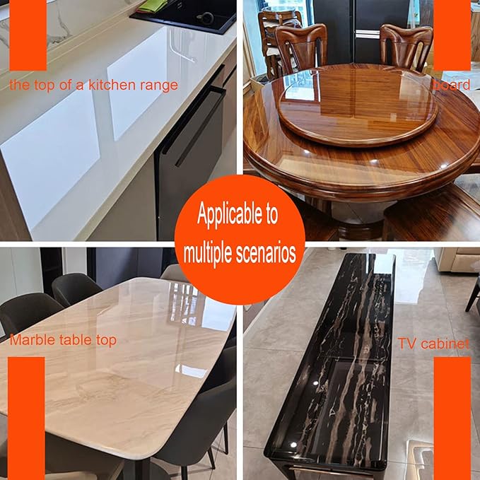 Snkxu Clear Contact Paper, Protection for Kitchen Backsplash Tiles, Cabinets, Walls, and Shelves. Waterproof and Oil-Proof Peel and Stick Covering(15.7X394 Inches)