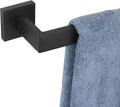 KOKOSIRI 16-Inch Single Towel Bar, Bathroom Kitchen Towel Holder, Wall Mounted SUS304 Stainless Steel Towel Rack, Matte Black, B4003BK-L16