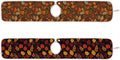 2 PCS Kitchen Sink Splash Guard 30 Inch Faucet Mat for Kitchen Sink Bathroom Sink Faucet Absorbing Drip Drain Mat Pad Microfiber Soft Washable Brown Autumn Maple Leaves