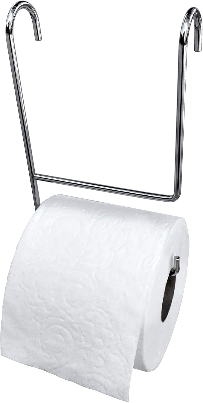 TP Pal - Extra Toilet Paper Roll Holder (Chrome)