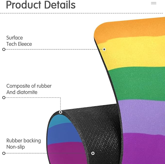 Kitchen Sink Splash Guard 2 PCS 30 Inch Sink Faucet Mat Splash Guard for Bathroom Countertop Water Absorbent Foldable Cuttable Soft Washable Vibrant Colorful Stripes