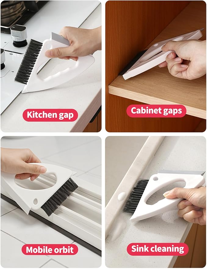 Crevices Brush Hard Bristle Grout Scrub Brushes Gaps Supplies for Kitchen Bathroom Corner Grout Sink Crevices Brush