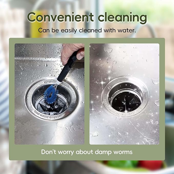 Garbage Disposal Splash Guards 3 3/8 Inch Sink Baffle QCB-AM Quiet Collar Drain Plugs Disposer Accessories Replacement for InSinkErator Evolution Series 2-Pack