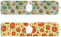 2 PCS Kitchen Sink Splash Guard 23.6 Inch Faucet Mat for Kitchen Sink Bathroom Sink Faucet Absorbing Drip Drain Mat Pad Microfiber Soft Washable Orange and Green Basketball Stars