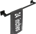LANC 24-Inche Black Towel Bar for Bathroom Wall Mounted Matte Black Bath Towel Rack Stainless Steel Towel Rod for Cabinet Kitchen Towel Holder Towel Hanger Towel Rail, A9010MB-L6