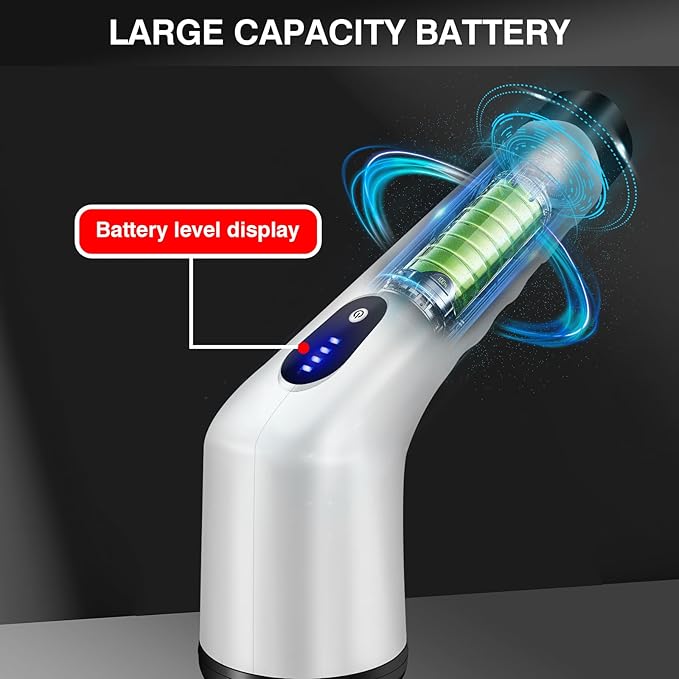 Electric Spin Scrubber, Upgraded Electric Cleaning Brush with 10 Replaceable Brush Heads, 132cm Adjustable Handle, 1500mAh Lithium Battery, Cleaning Bathroom Kitchen