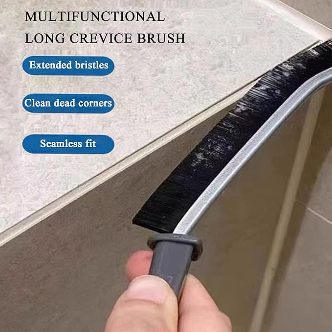 Crevice Cleaning Brush | Hard Bristle Crevice Cleaning Brush | Multifunctional Cleaning Brush | Grout Cleaner Brush | Bathroom Gap Brush (3 PCS)