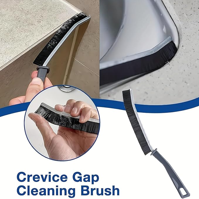 Gap Cleaning Brush Set – 5pcs Hard Bristle Crevice Brushes for Kitchen & Bathroom Tiles, Sink Edges, Window Tracks, Tight Corners, Multi-Purpose Tile & Faucet Cleaning