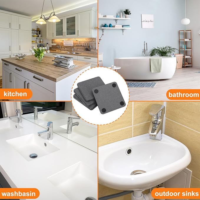 40 Pack 3.15" Square Diatomaceous Earth Coaster, Versatile Water Absorbent Diatomite Coaster, Premium Water Absorbing Bath Stone Mat for Modern Home by KUKLIPJIM